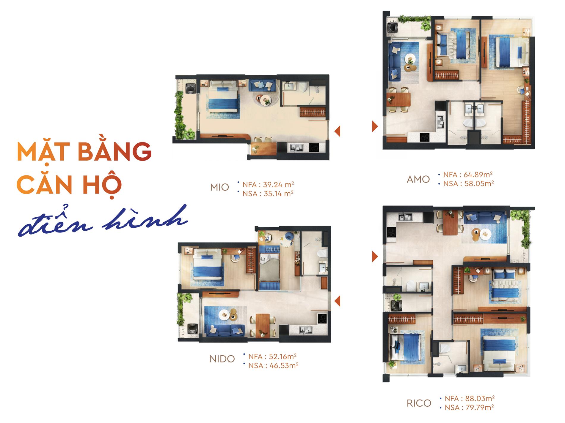 Mặt bằng & thiết kế Monrei Saigon